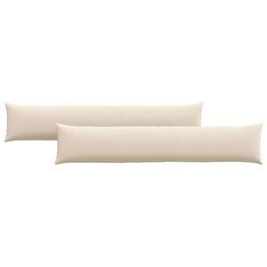 vidaXL Sofa Kussens 2 stuks Beige 200 x 40 cm Stof