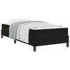 vidaXL Boxspringbed met matras Zwart 90 x 220 cm Stof