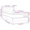 vidaXL Boxspring met matras fluweel donkergroen 90x210 cm