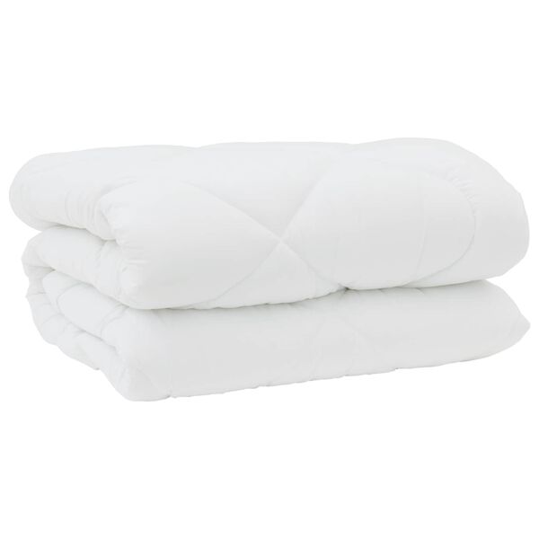 vidaXL Dekbed met Kussens 3 pcs Wit Microfiber en Dons Feather