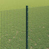 vidaXL Hek met Paal Groen 1,6 x 10 m Staal en PVC