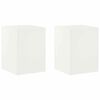 vidaXL Plantenstandaard 2 pcs Wit 30 x 30 x 40 cm Staal