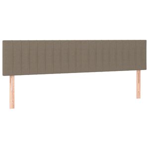 vidaXL Hoofdborden 160x5x78/88 cm stof taupe