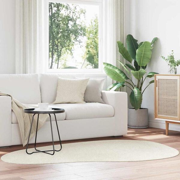 vidaXL Vloerkleden HUARTE Cr&egrave;me 140 x 200 cm Polyester