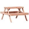 vidaXL Picknicktafel 105x134x75 cm massief douglashout