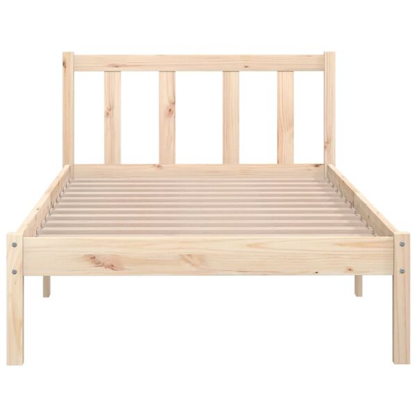 vidaXL Bedframe massief grenenhout 100x200 cm