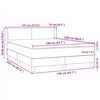 vidaXL Boxspring met matras fluweel lichtgrijs 140x220 cm