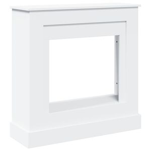 vidaXL Haardombouw 90x30x90 cm bewerkt hout wit