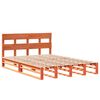 vidaXL Bedframe zonder matras massief grenenhout wasbruin 160x200 cm