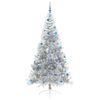 vidaXL Kunstmatig Voorverlicht Kerstboom met 300 LED Zilver 240 cm PET