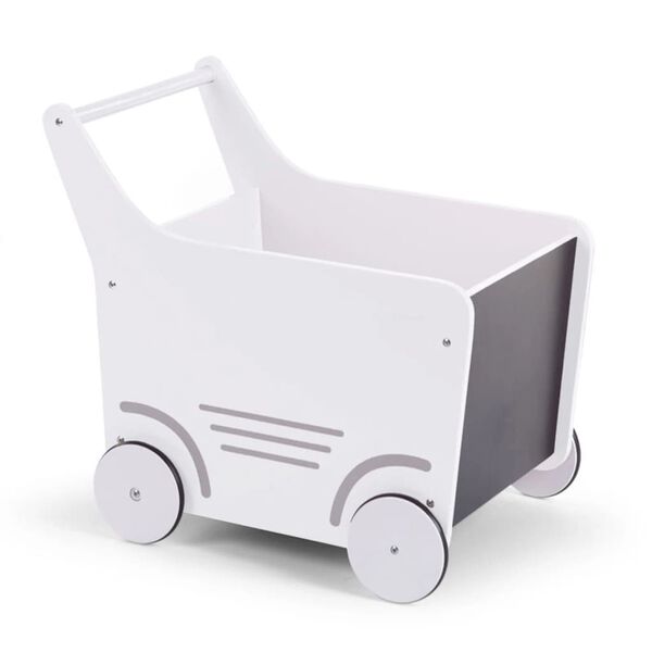 CHILDHOME Poppenwagen hout wit
