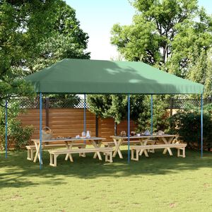 vidaXL Partytent inklapbaar pop-up 580x292x315 cm bruin