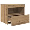 vidaXL Nachtkastje 2 pcs Artisan Eiken 50 x 40 x 45 cm Bewerkt hout