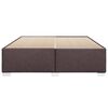 vidaXL Bedframe zonder matras stof donkerbruin 180x200 cm