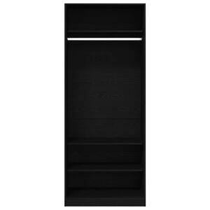 vidaXL Kledingkast Artisan Eiken 80 x 50 x 200 cm Bewerkt hout