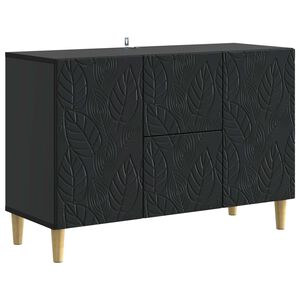 vidaXL Dressoir Zwart 89 x 34,5 x 60 cm Bewerkt hout