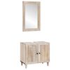 vidaXL Badkamermeubelset 2 st Wit 62 x 33 x 58 cm Bewerkt hout