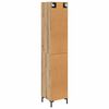 vidaXL Highboard Artisan Eiken 34,5 x 34 x 180 cm Bewerkt hout
