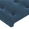 vidaXL Bedframe zonder matras 90x200 cm fluweel donkerblauw