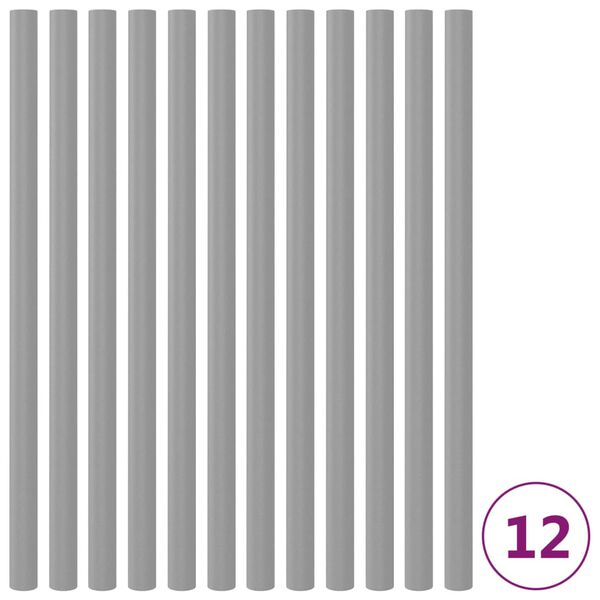 vidaXL Trampolinepaalhoezen 12 st 92,5 cm schuim grijs