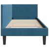 vidaXL Hoekbedframe met hoofdeinde Blauw 80 cm x 200 cm Fluweel