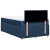 vidaXL Boxspring met matras stof blauw 120x190 cm