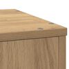 vidaXL Plantenstandaard 33x33x100 cm bewerkt hout artisanaal eiken