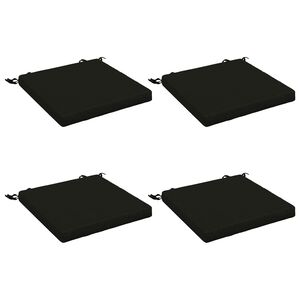 vidaXL 4-Piece Zitkussens SOEST 4 st 100% Polyester Zwart
