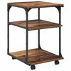 vidaXL Printerstand Oud Hout 43 x 48 x 64 cm Bewerkt hout