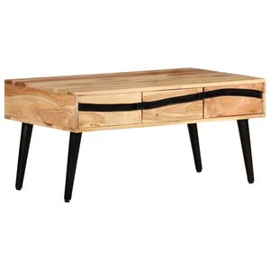 vidaXL Salontafel 88x50x42 cm massief acaciahout