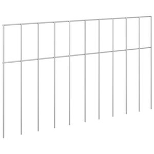 vidaXL Tuin schuttingpaneel 48 st 50 x 30 cm Gegalvaniseerd staal