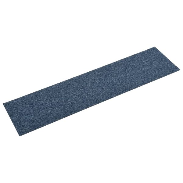 vidaXL Tapijttegels 16 st 4 m&sup2; 25x100 cm blauw