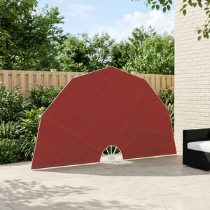 vidaXL Terrasscherm inklapbaar 160 cm terracottakleurig