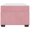 vidaXL Bedframe met matras Roze 90 x 190 cm Stof
