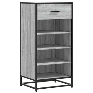 vidaXL Schoenenrek 48x38x97,5 cm bewerkt hout grijs sonoma eikenkleur