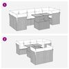 vidaXL 8-delige Loungeset met kussens poly rattan beige
