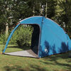 vidaXL Huisje Tent met dak met opslag Blauw 370 x 230 x 185 cm taft