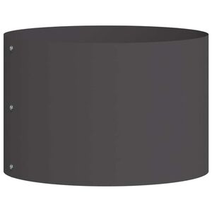 vidaXL Plantenring Zwart 30 x 30 x 20 cm Koudgewalst staal