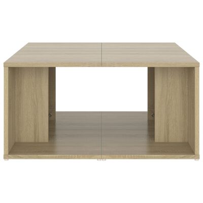 vidaXL Salontafels 4 st 33x33x33 cm bewerkt hout sonoma eikenkleurig