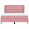 vidaXL Boxspringbed met matras Roze 200 x 180 cm Polyester
