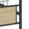 vidaXL Bedframe zonder matras hout sonoma eikenkleurig 140x190 cm