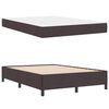 vidaXL Boxspringbed Donkerbruin 140 x 200 cm Stof