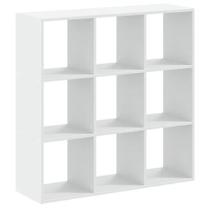 vidaXL Boekenkast 102x32x102 cm bewerkt hout wit
