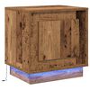 vidaXL Nachtkastje Oudhout 44 x 34,5 x 45 cm Bewerkt hout