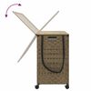 vidaXL Wasmand op wielen 66x35x60 cm rattan