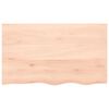 vidaXL Tafelblad 100x60x(2-6) cm onbehandeld massief eikenhout