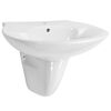 vidaXL Wasbak wandgemonteerd 690x520x210 mm keramiek wit