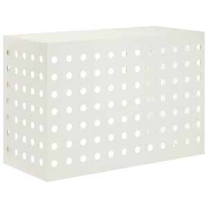 vidaXL Airconditioner hoes Wit 90 x 40 x 60 cm Staal