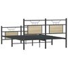 vidaXL Bedframe zonder matras hout sonoma eikenkleurig 140x190 cm