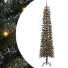 vidaXL Kunstkerstboom met 300 LED Groen 240 cm PVC en Plastic en Staal